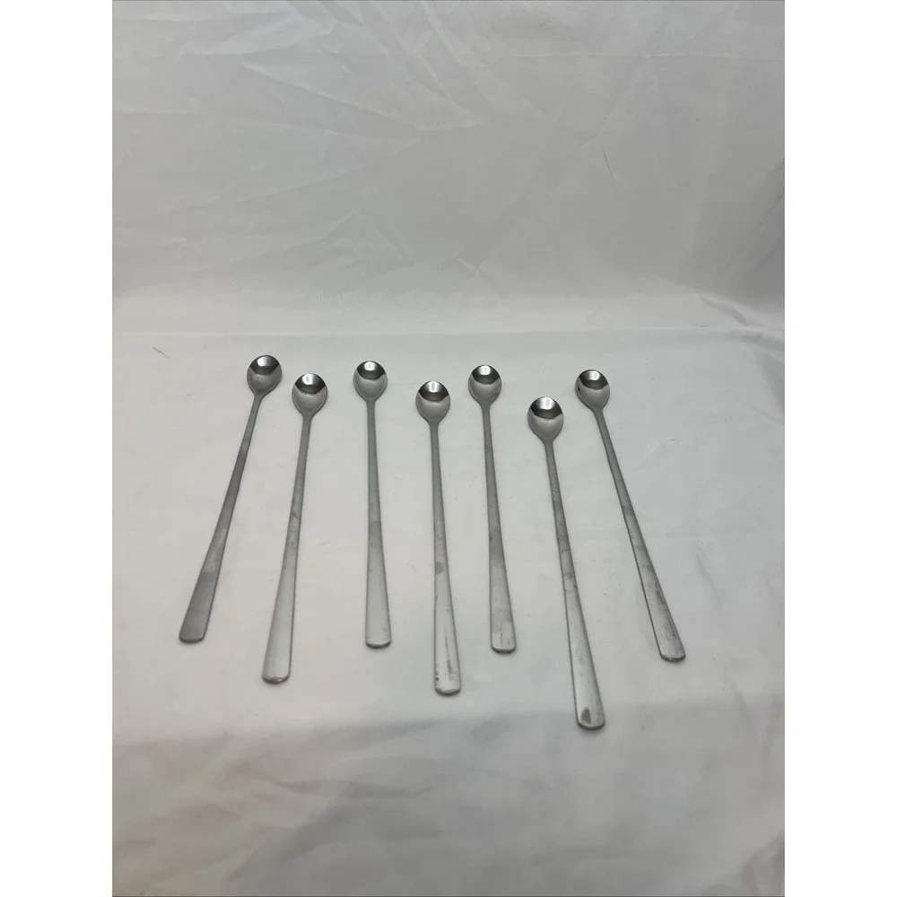 10.5-Inch Stainless‎ Steel Spoons- Ice Tea Spoons-Ice Cream Spoon- Mixed Drinks